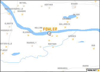 map of Fowler