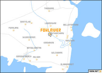 map of Fowl River