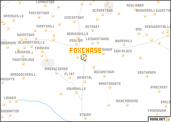 map of Fox Chase