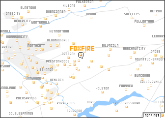 map of Fox Fire