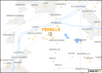 map of Fox Hills