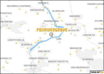 map of Fox River Grove