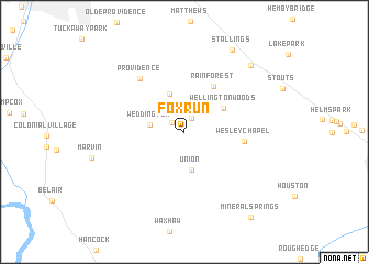 map of Fox Run