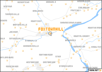 map of Foxtown Hill