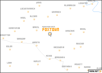 map of Foxtown