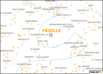 map of Foxville