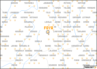 map of Foya