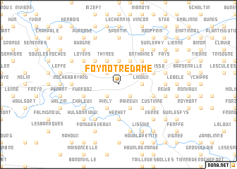 map of Foy-Notre-Dame