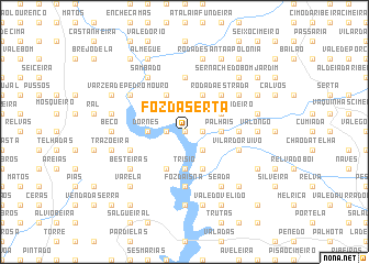 map of Foz da Sertã