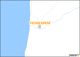 map of Foz do Cunene