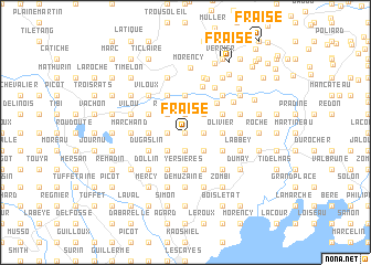 map of Fraise