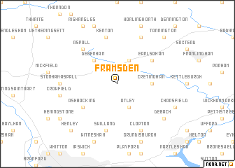 map of Framsden