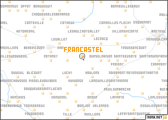 map of Francastel
