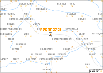map of Francazal