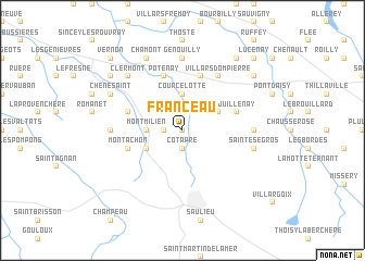 map of Franceau