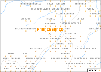 map of Francés Urco