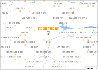 map of Franchaud