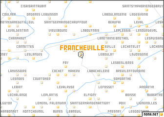 map of Francheville