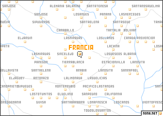 map of Francia