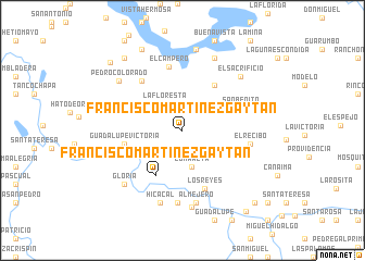 map of Francisco Martínez Gaytán