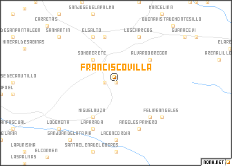 map of Francisco Villa