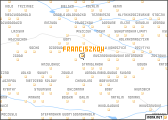 map of Franciszków