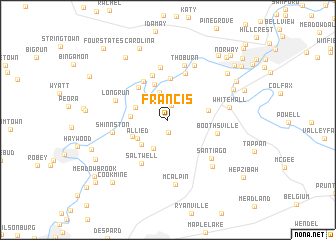 map of Francis