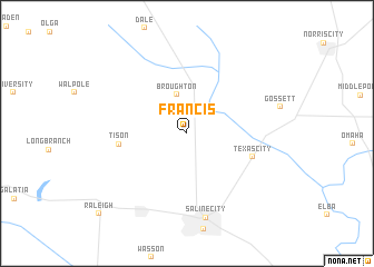 map of Francis