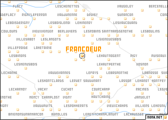 map of Francoeur