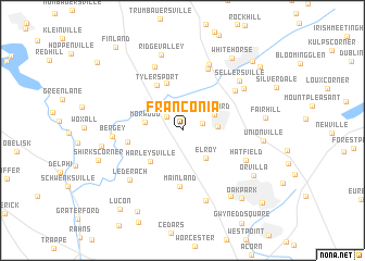 map of Franconia