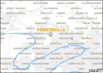 map of Franconville