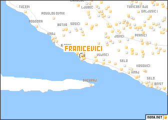 map of Franičevići