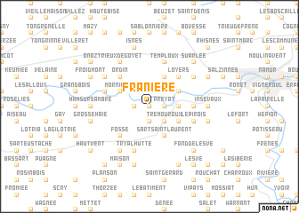 map of Franière