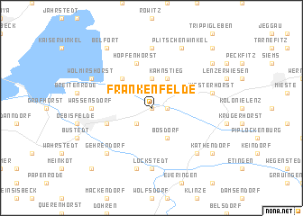 map of Frankenfelde