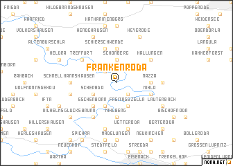 map of Frankenroda