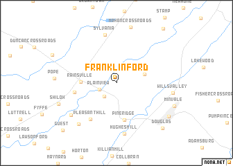map of Franklin Ford