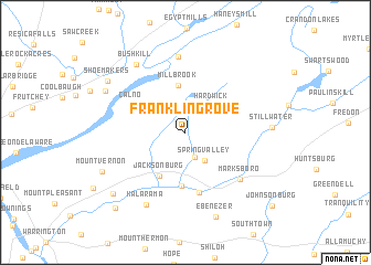 map of Franklin Grove