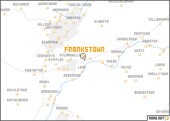 map of Frankstown