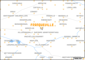 map of Franqueville