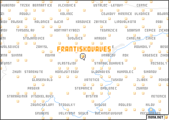 map of Františkova Ves