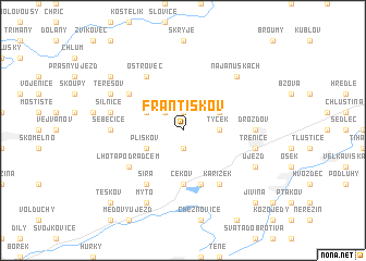 map of Františkov