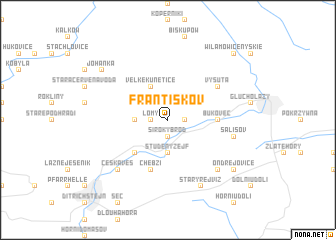 map of Františkov