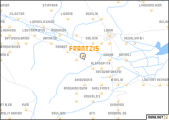 map of Frantzís