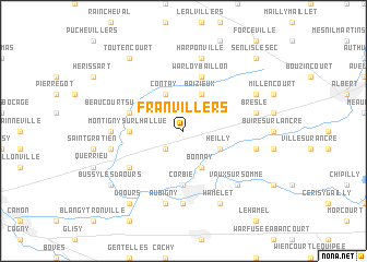 map of Franvillers
