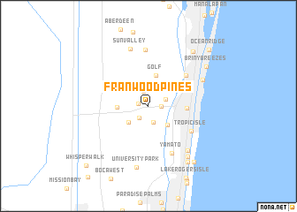 map of Franwood Pines