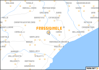 map of Frassi di Mele