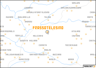 map of Frasso Telesino