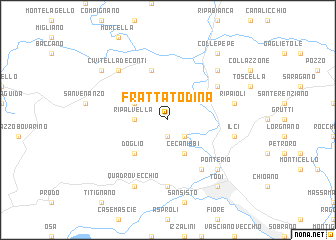 map of Fratta Todina