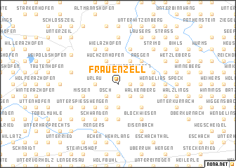 map of Frauenzell