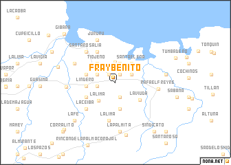 map of Fray Benito